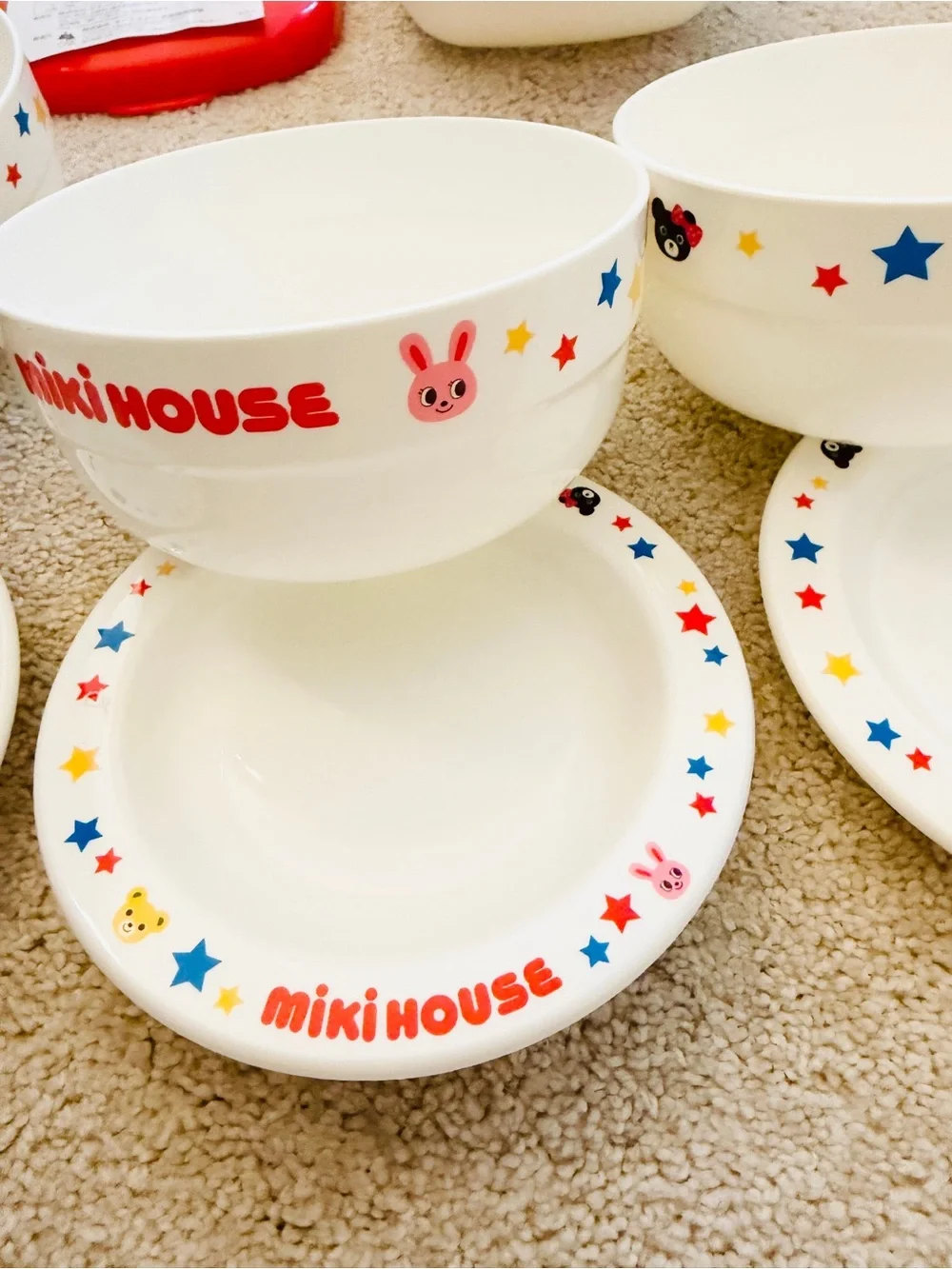 Miki House Kids 3-Set of Dinnerware